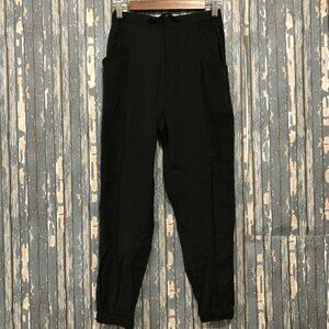 Elodie Black High Rise Drawstring Zip Joggers Size Small